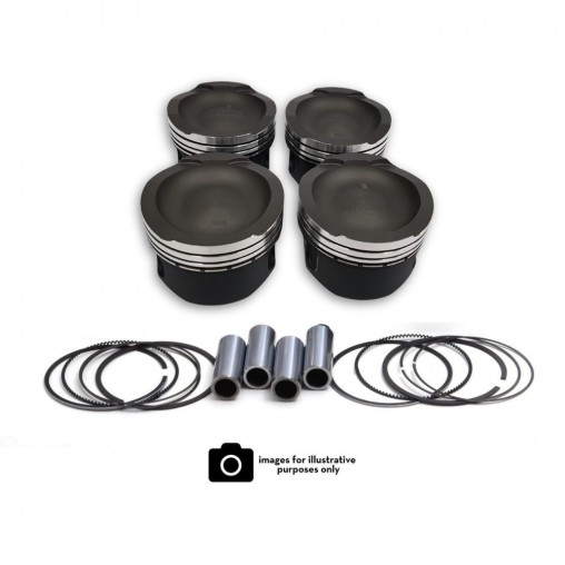 Fiat 1.4L 16v T-JET Wossner Piston kit (Hard Anodised Crown Coating)