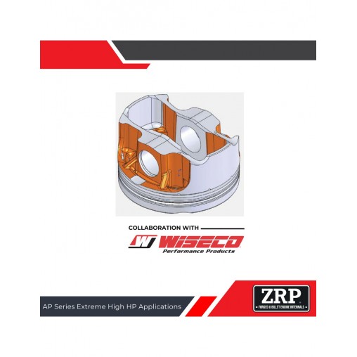 Mitsubishi 4G63 EVO 4-9 (94mm Crank. x 156mm Rods) ZRP 1400HD Forged Pistons by Wiseco